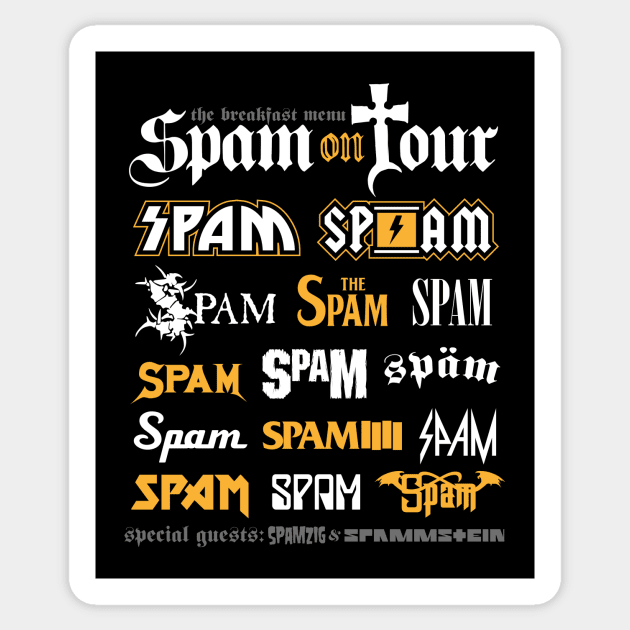 Spam on Tour Sticker by RetroReview